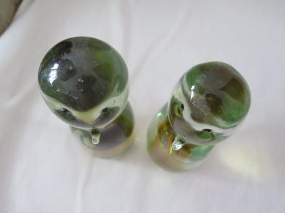 Two Antonio da Ros Cenedese Murano Glass Sculpture Penguins