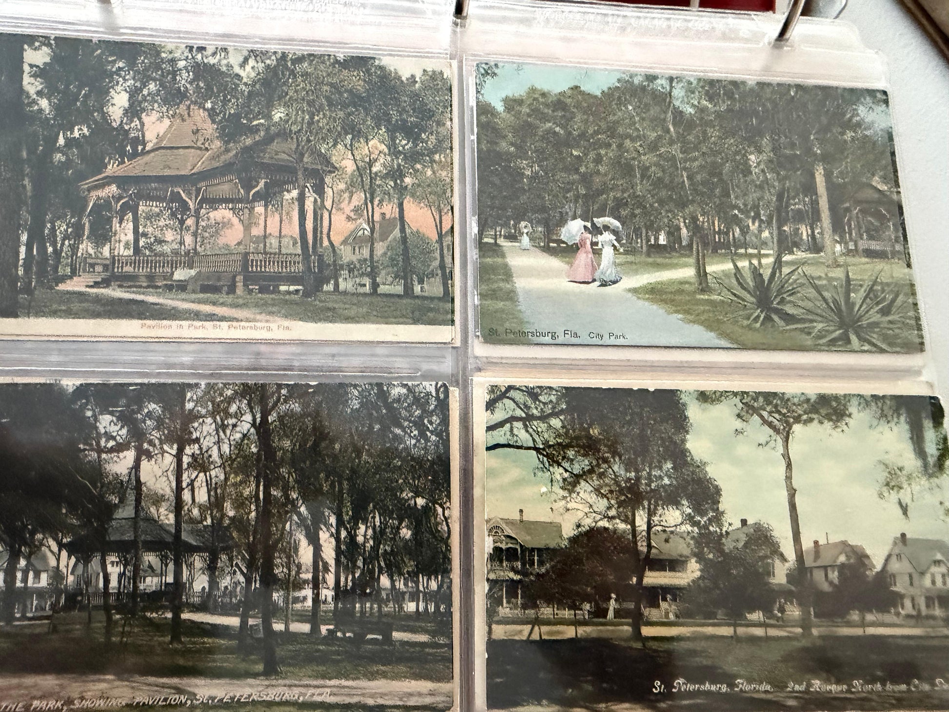 Frisman Vintage St.Petersburg Florida Vintage Postcard Album 300+ Linens Photos 1930's