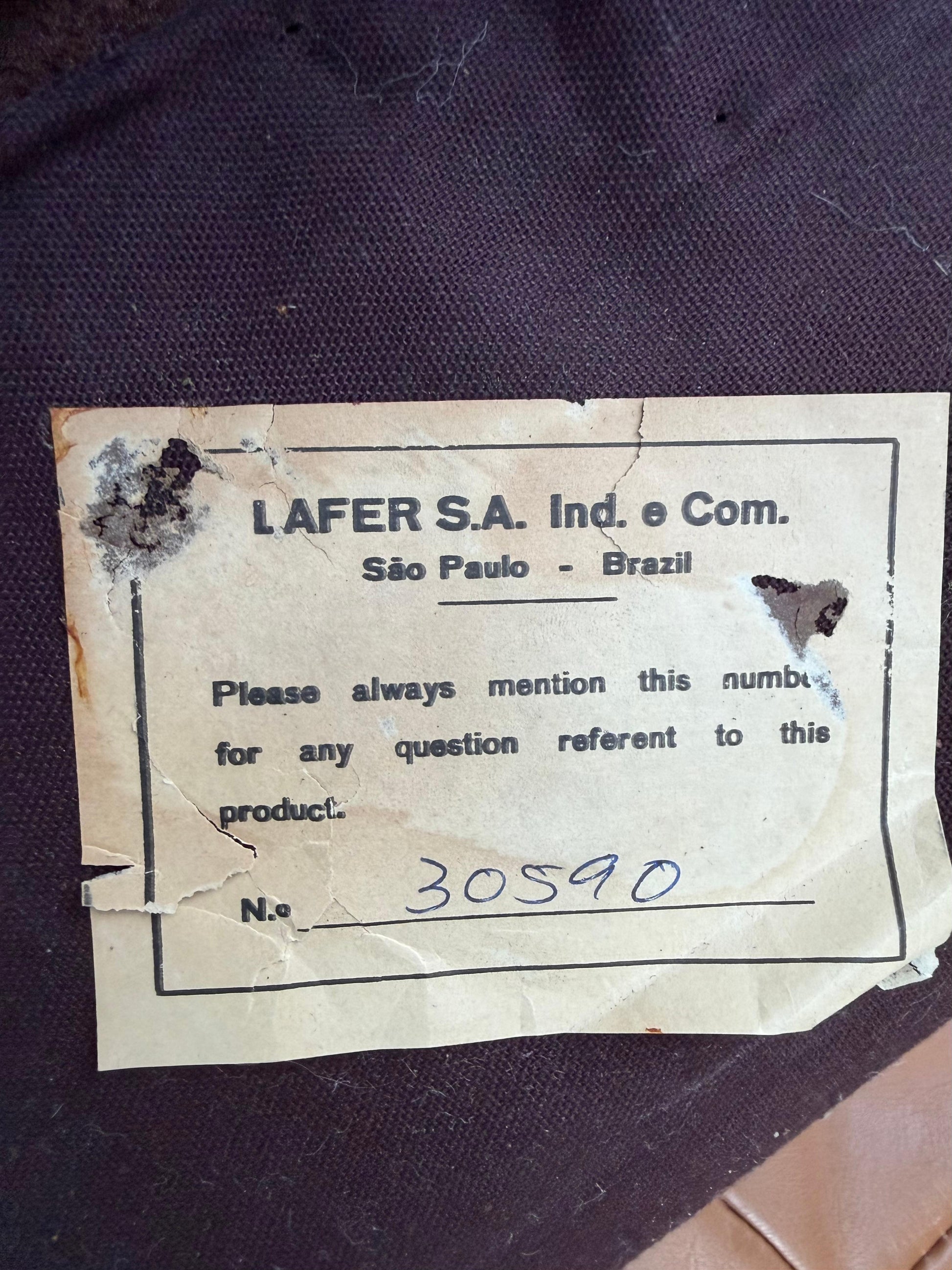 Frisman Vintage Percival Lafer Leather Patchwork Modular Sofas ca' 1960's Living Room