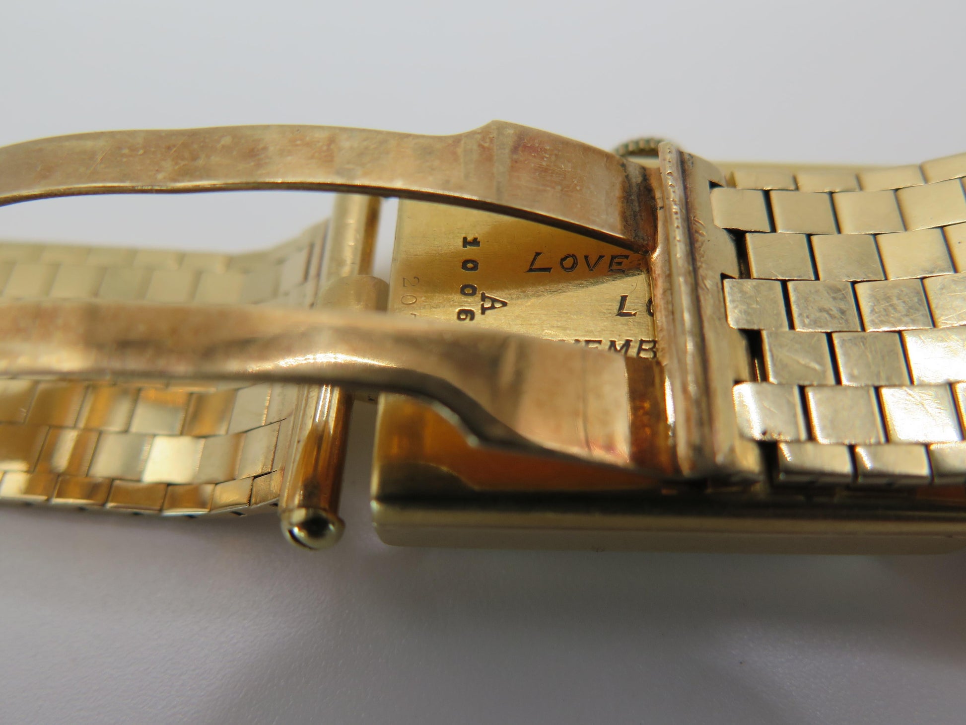 Frisman Vintage Cartier Tank ca' 1940's With Gold Bracelet