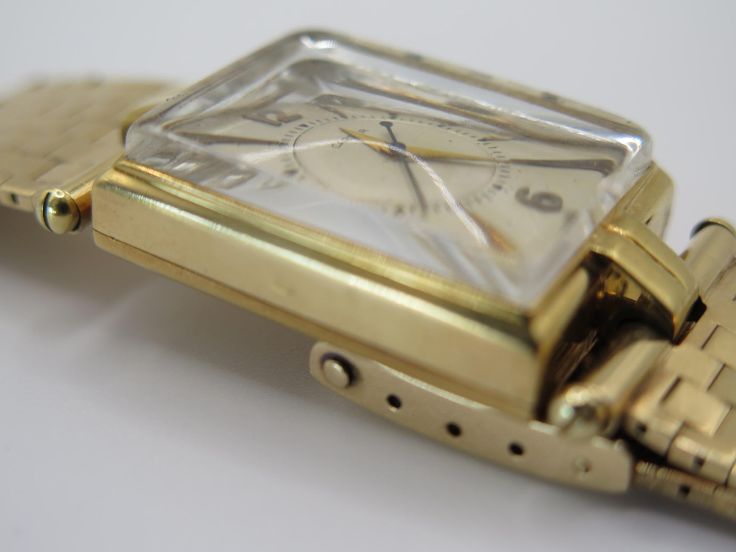 Frisman Vintage Cartier Tank ca' 1940's With Gold Bracelet