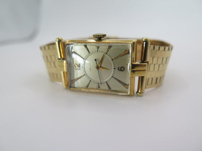 Frisman Vintage Cartier Tank Watch ca' 1940's With Gold Bracelet