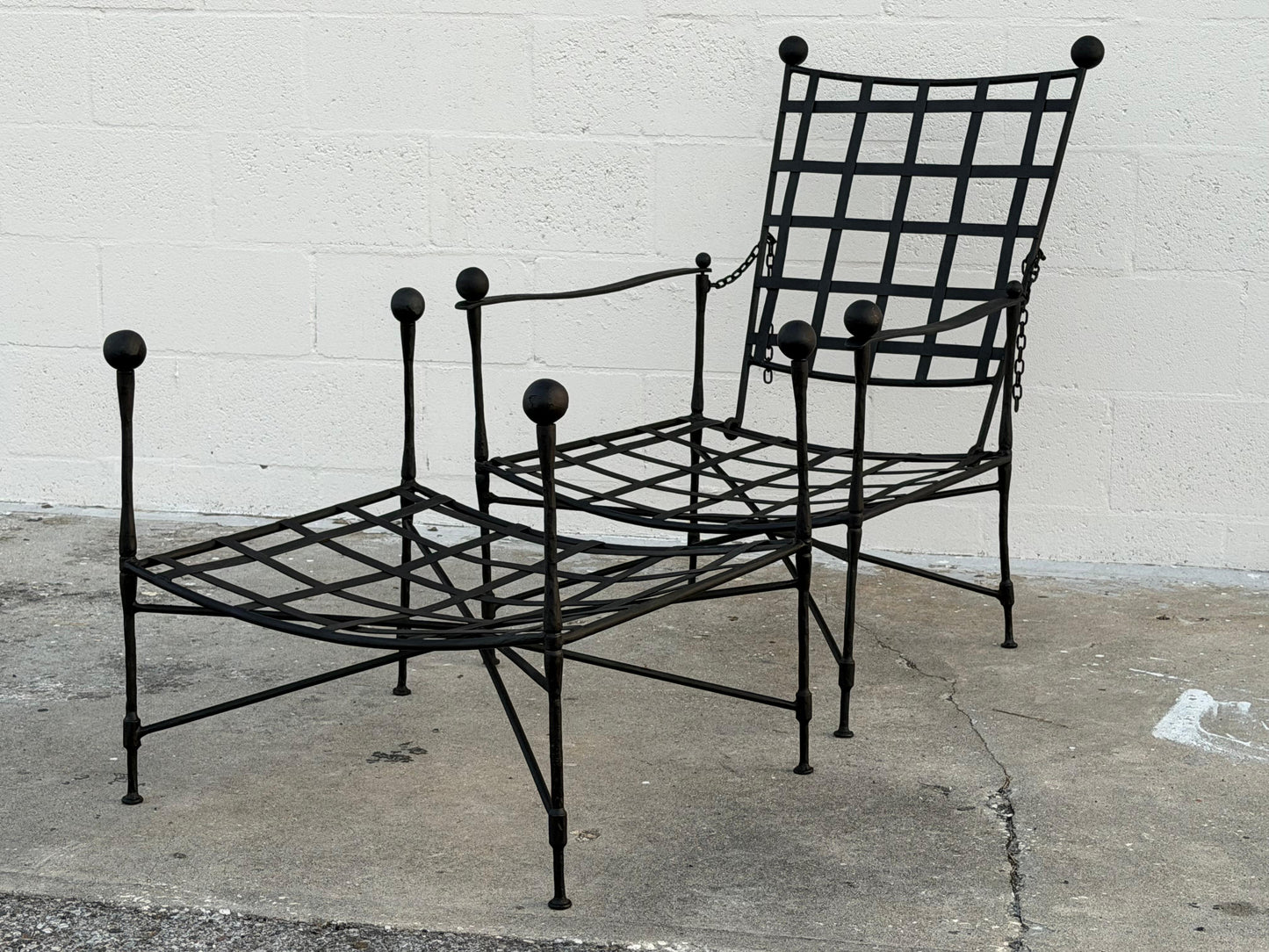 Frisman Vintage Classic Mario Papperzini Amalfi Lounge Chair And Ottoman for Salterini, 1950's