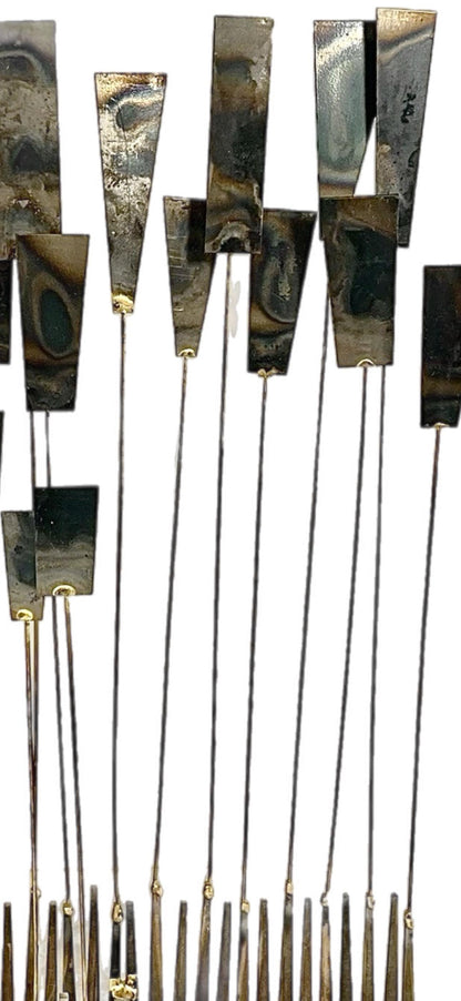 Frisman Vintage MCM Abstract Brutalist William Bowie Insp Kinetic Metal Nail Art Sculpture