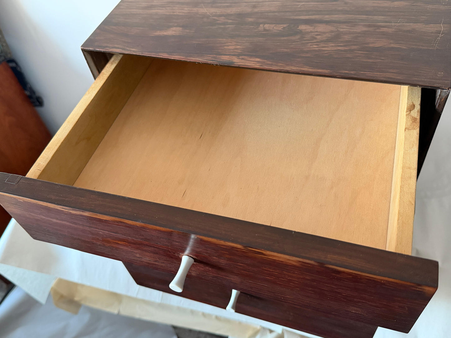 Frisman Vintage Vintage Miniature Cabinet Rosewood Attr Herman Miller ca' 1950's Cube