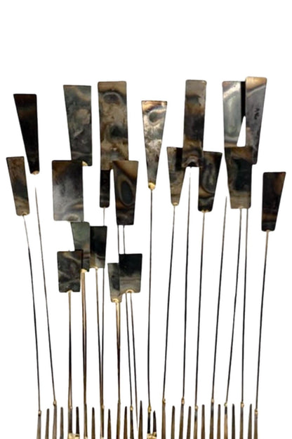 Frisman Vintage MCM Abstract Brutalist William Bowie Insp Kinetic Metal Nail Art Sculpture