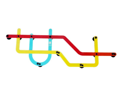 Frisman Vintage Post Modern NYC Vignelli Subway Pop Art Coat Rack Alan Wisniewski Umbra Italy
