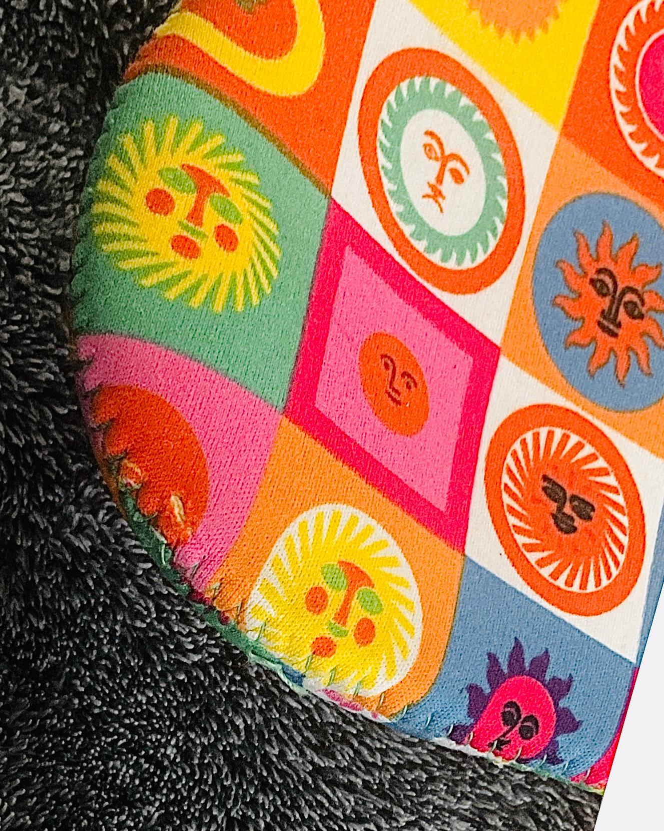 Frisman Vintage Alexander Girard Lic. Iconic Sun Design Shoulder Satchel Bag and Laptop Holder