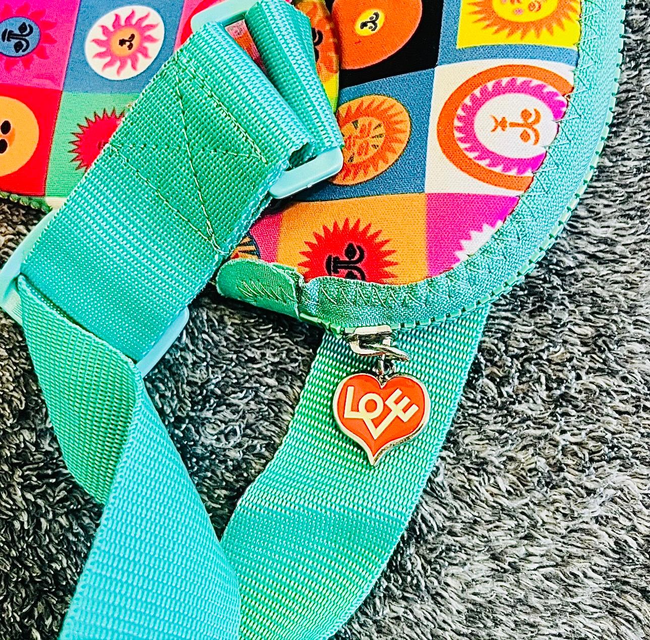 Frisman Vintage Alexander Girard Lic. Iconic Sun Design Shoulder Satchel Bag and Laptop Holder