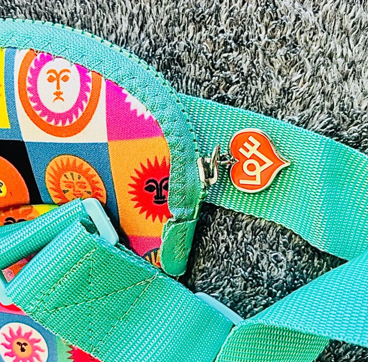 Frisman Vintage Alexander Girard Lic. Iconic Sun Design Shoulder Satchel Bag and Laptop Holder