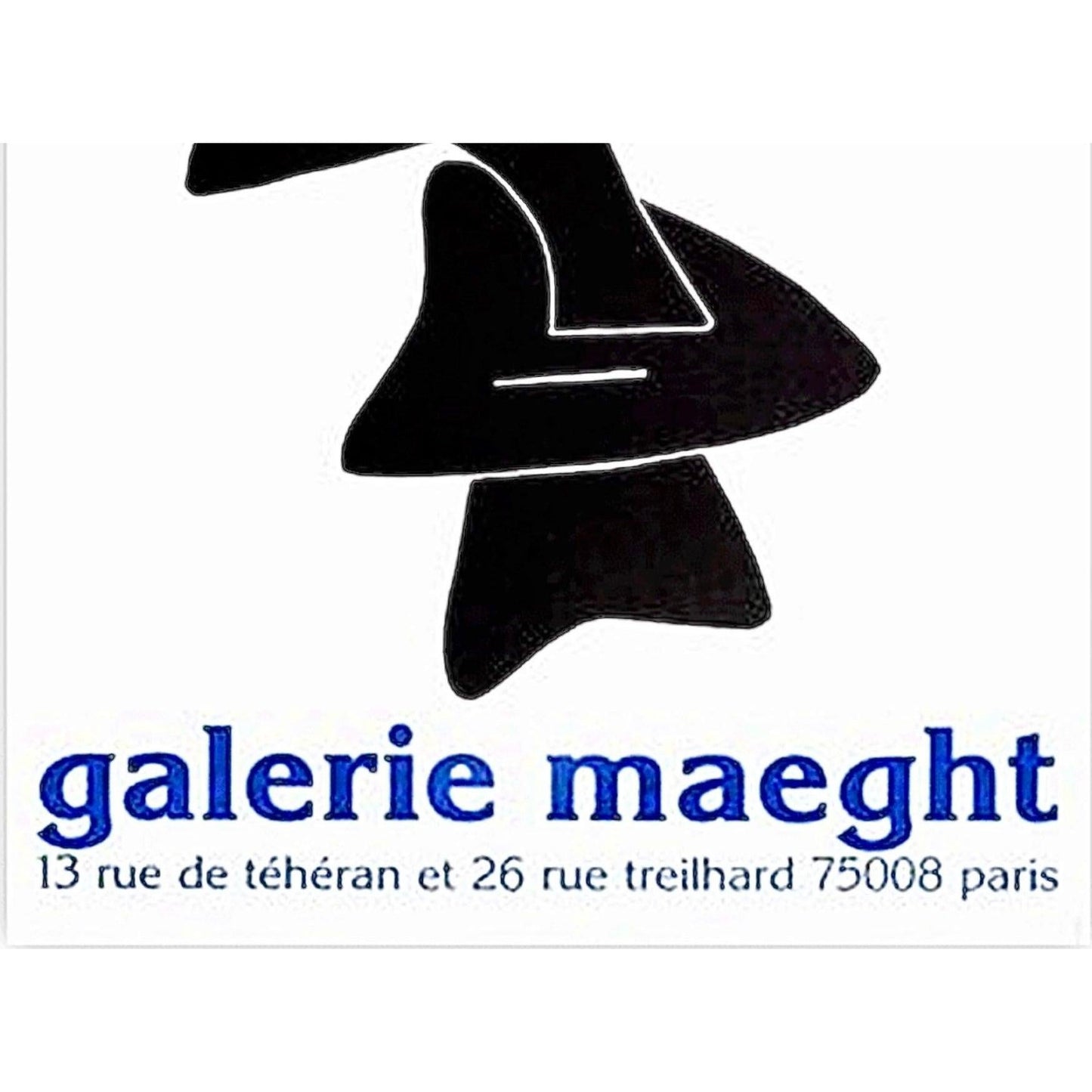 Frisman Vintage 1976 Alexander Calder Exhibition Poster Stabile Noir Et Soleil Rouge