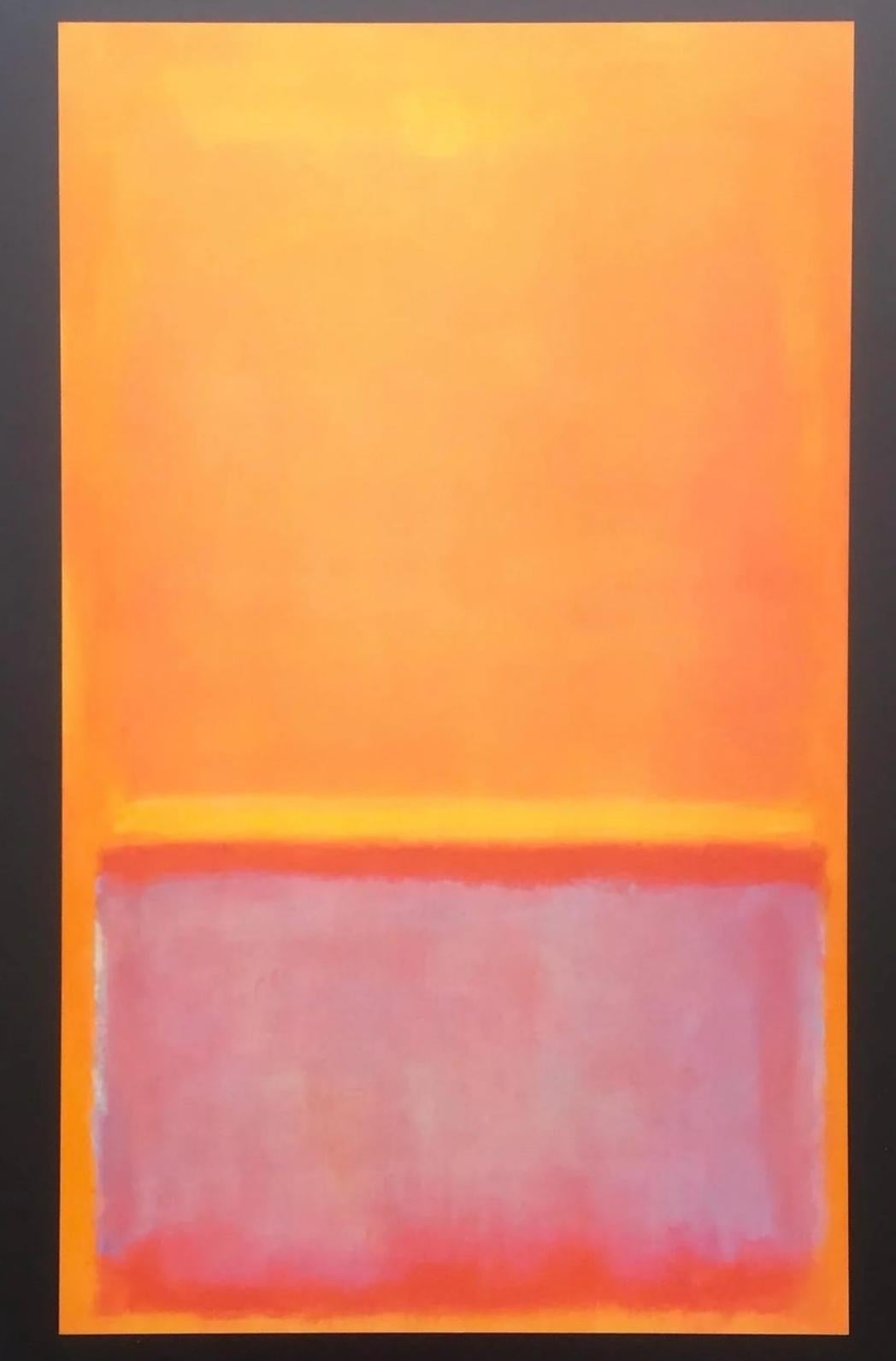 Frisman Vintage Vtg Mark Rothko MCM 1987 Abstract Lithograph Tate Gallery Exhibition Poster OOP