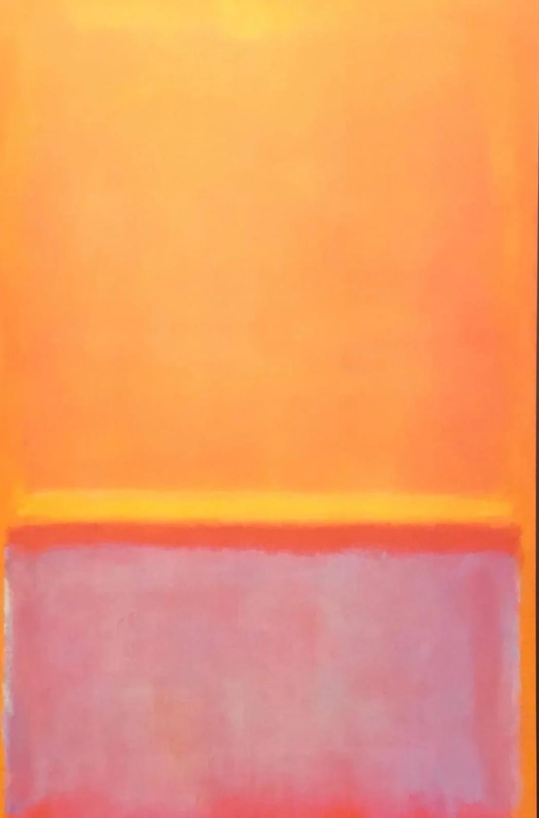 Frisman Vintage Vtg Mark Rothko MCM 1987 Abstract Lithograph Tate Gallery Exhibition Poster OOP