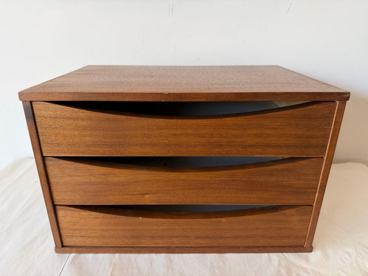 Frisman Vintage Miniature Chest Organizer Danish Teak Vodder ca' 1960's