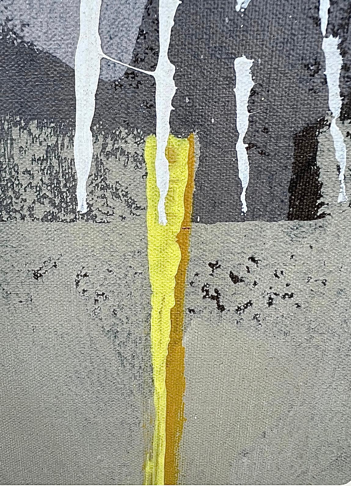 Frisman Vintage Rare Mid Century Modern Robert McCaine Cubist Color Block Dandelion Painting