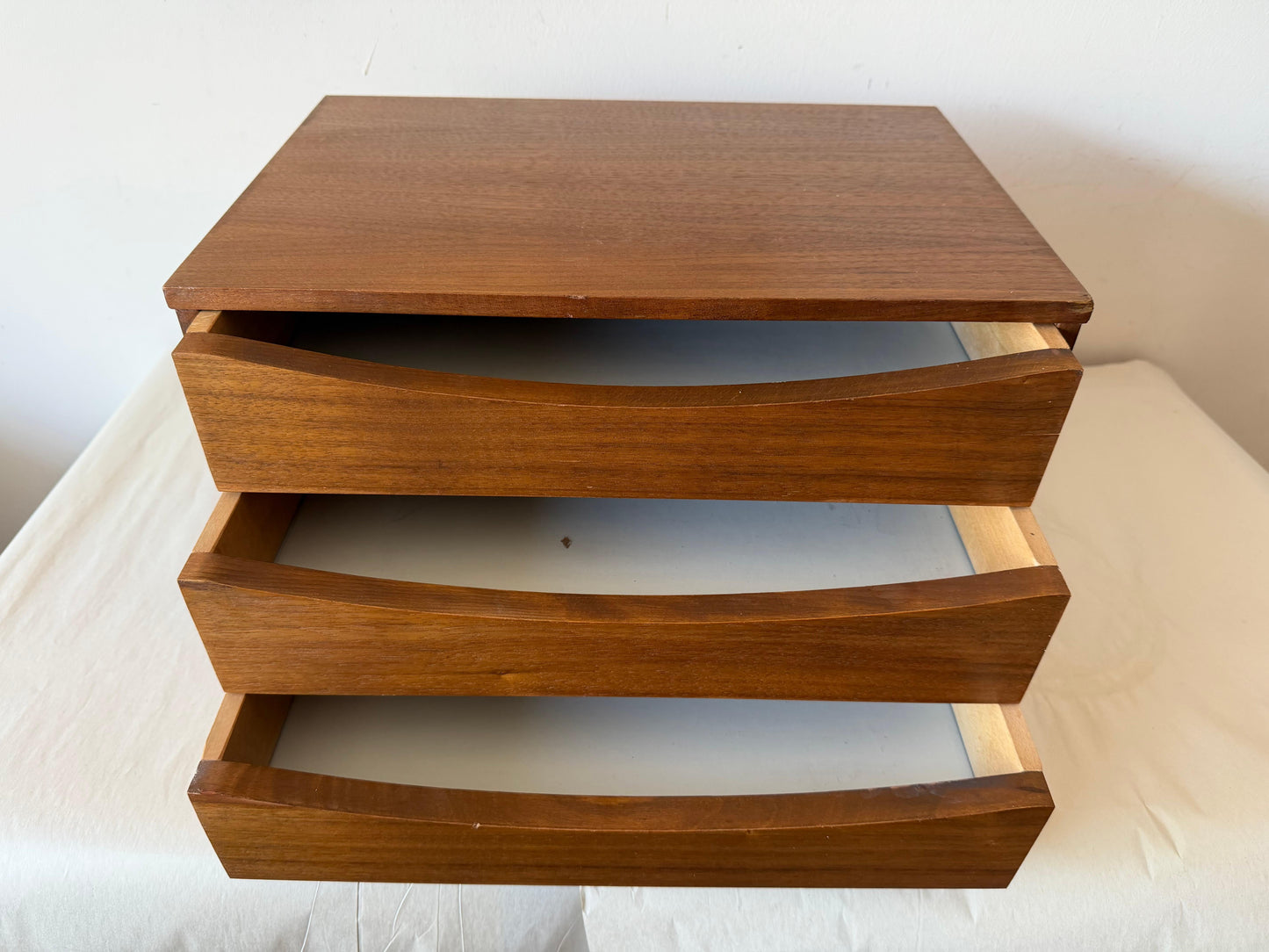 Frisman Vintage Miniature Chest Organizer Danish Teak Vodder ca' 1960's