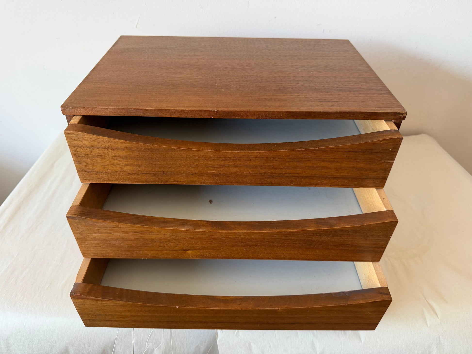 Frisman Vintage Miniature Chest Organizer Danish Teak Vodder ca' 1960's
