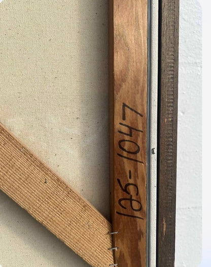 Frisman Vintage ART SALE Mid Century Modern Robert McCaine Cubist Color Block Dandelion Painting