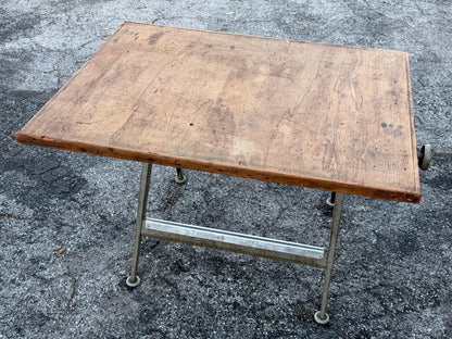 Frisman Vintage Original 1950s Wim Rietveld Friso Kramer Articulating Drafting Table Desk Patina