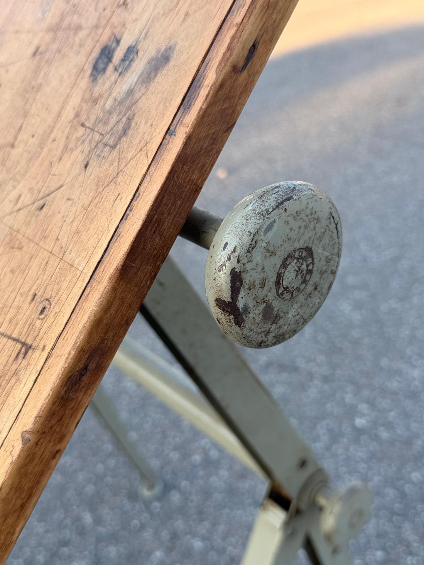Frisman Vintage Original 1950s Wim Rietveld Friso Kramer Articulating Drafting Table Desk Patina