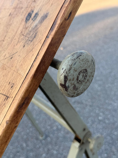 Frisman Vintage Original 1950s Wim Rietveld Friso Kramer Articulating Drafting Table Desk Patina