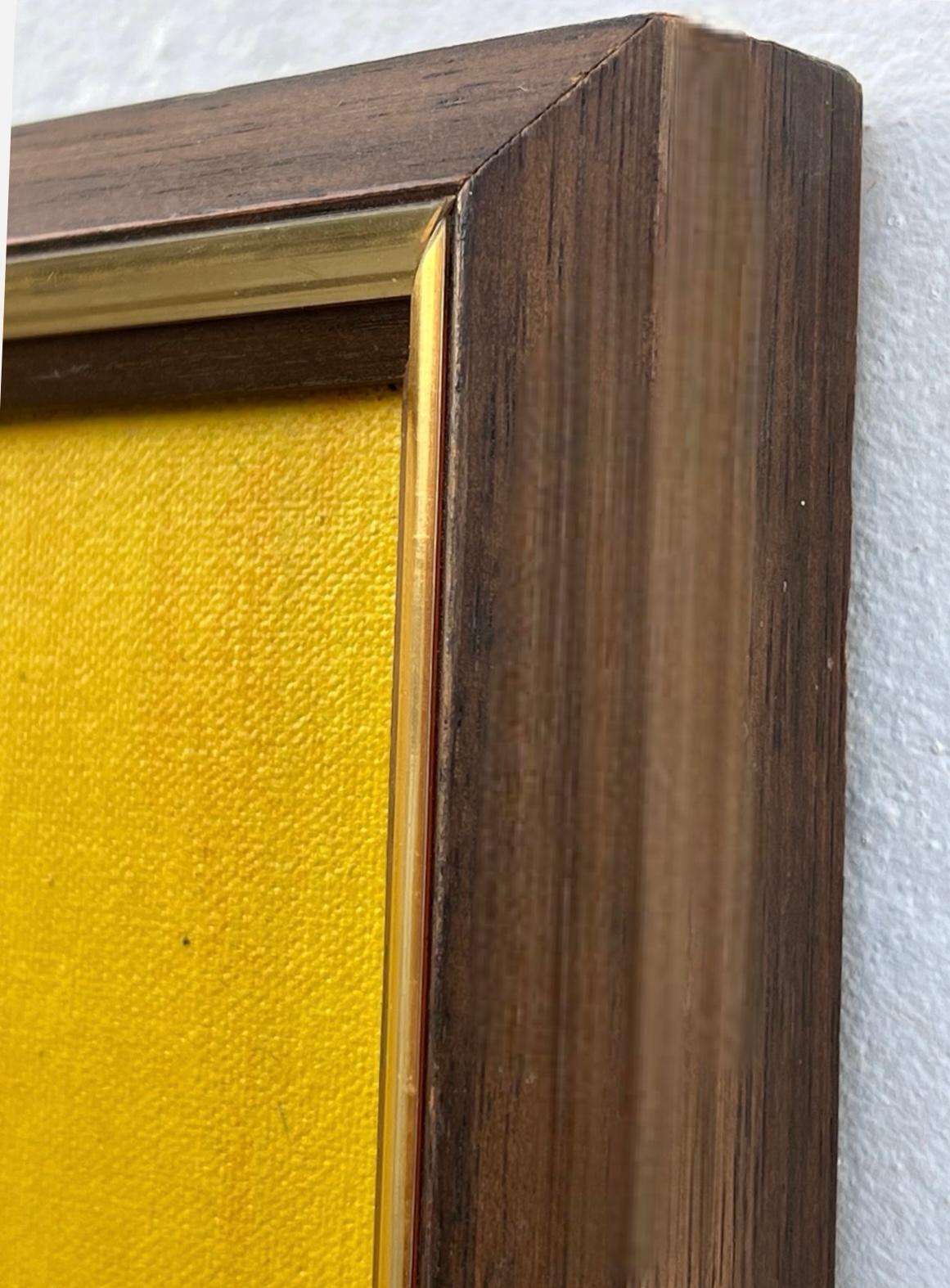 Frisman Vintage ART SALE Mid Century Modern Robert McCaine Cubist Color Block Dandelion Painting