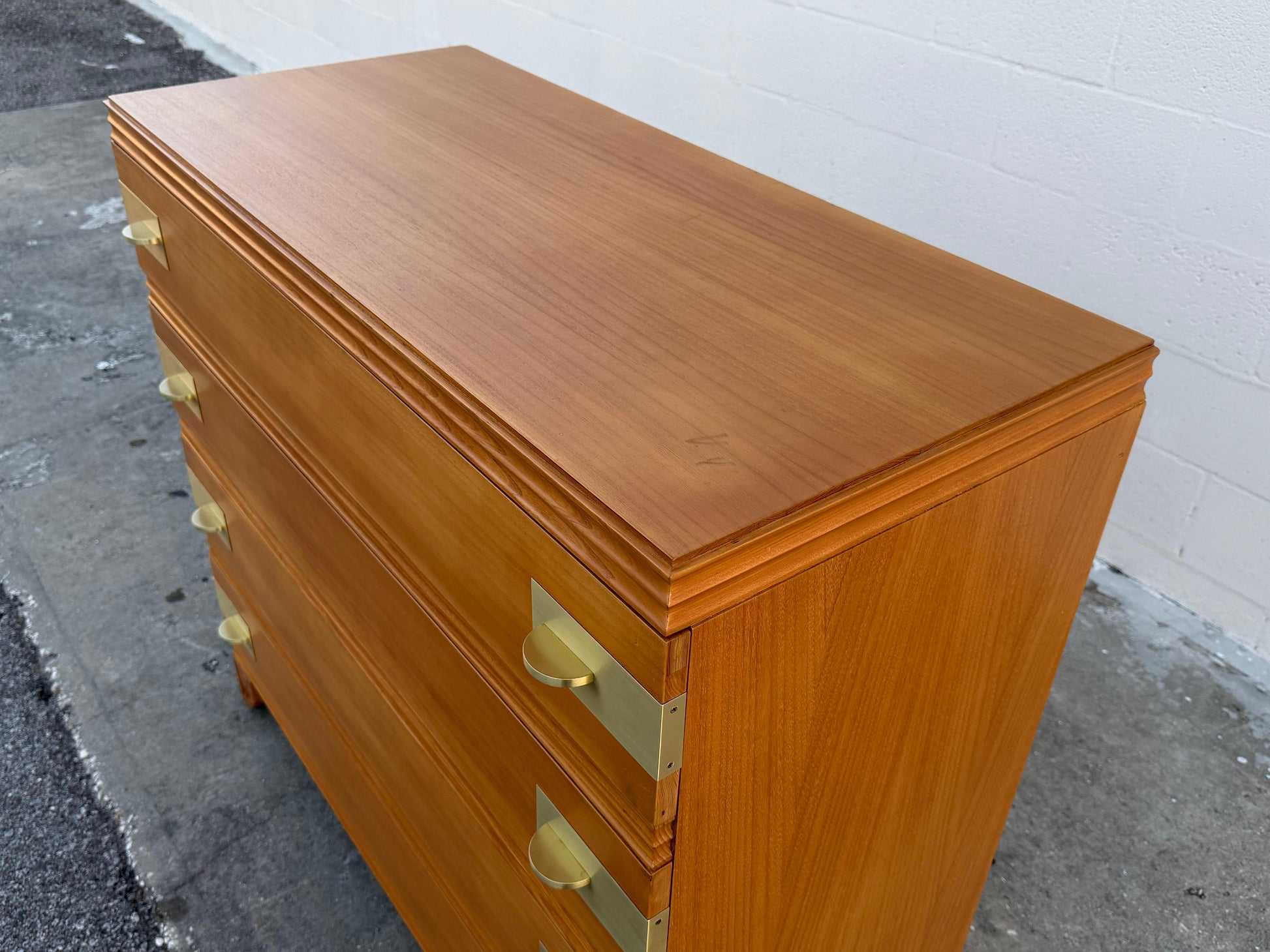 Frisman Vintage Classic John Stuart Dresser Brass Hardware 1940's Elegant