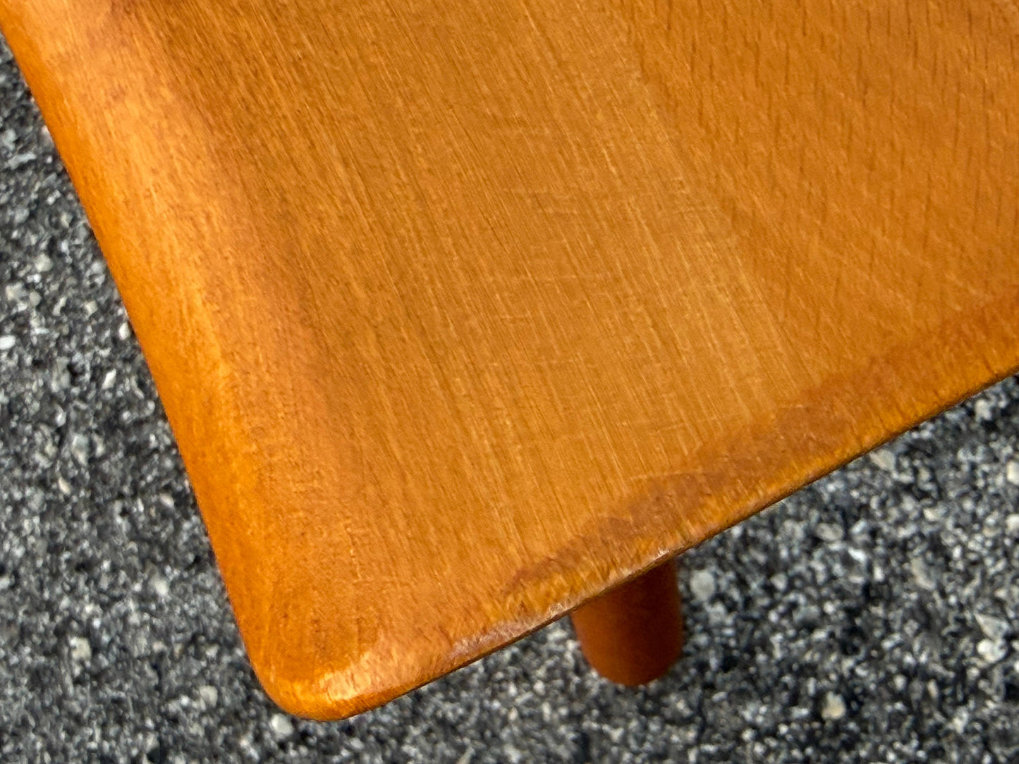 Frisman Vintage Mid Century Vintage Danish Milking Stool Oak 1970's