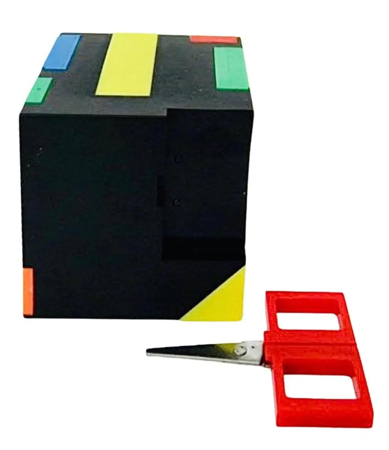 Frisman Vintage 1980's Postmodern Memphis Design George Matsumoto Magic Cube Hidden Office