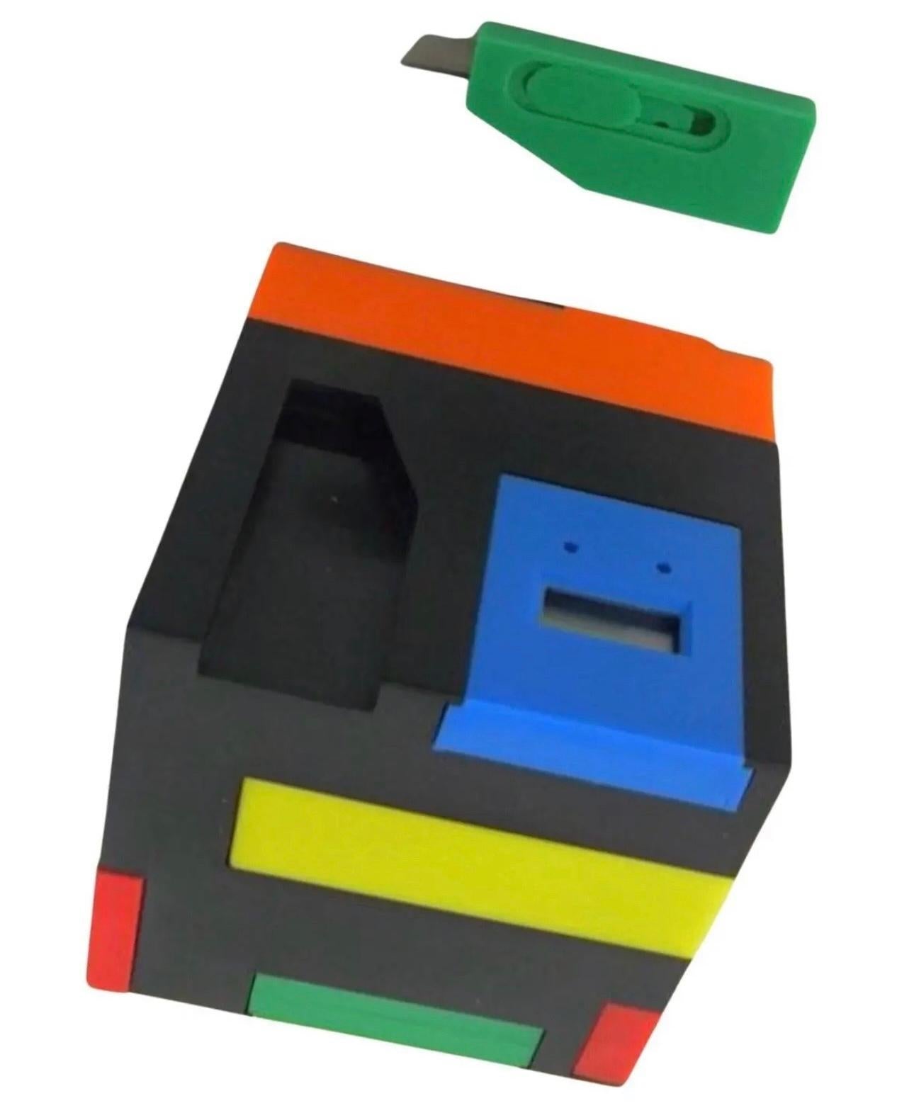 Frisman Vintage 1980's Postmodern Memphis Design George Matsumoto Magic Cube Hidden Office