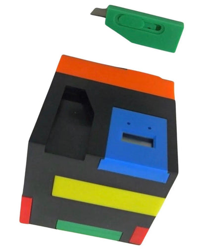 Frisman Vintage 1980's Postmodern Memphis Design George Matsumoto Magic Cube Hidden Office