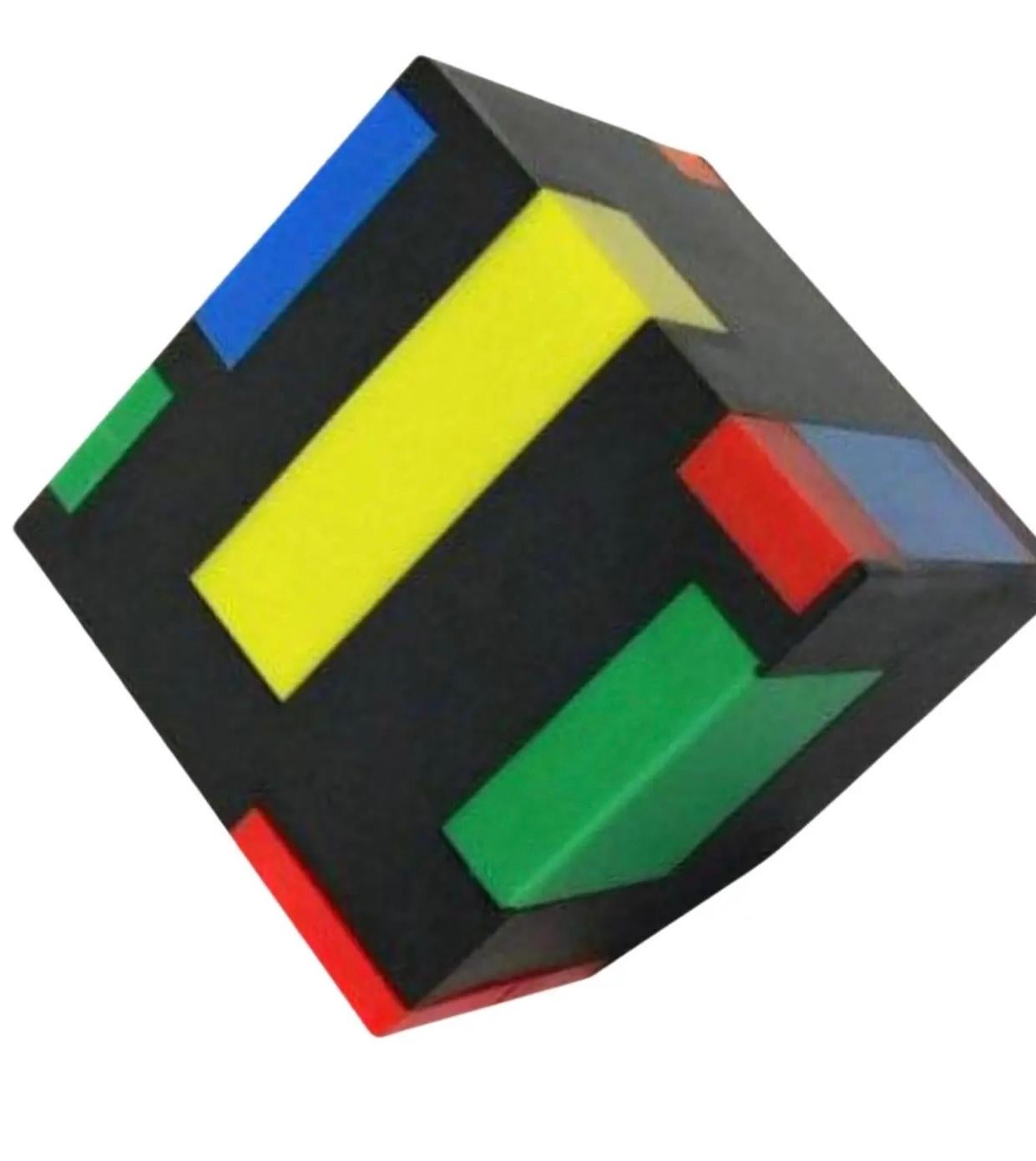 Frisman Vintage 1980's Postmodern Memphis Design George Matsumoto Magic Cube Hidden Office