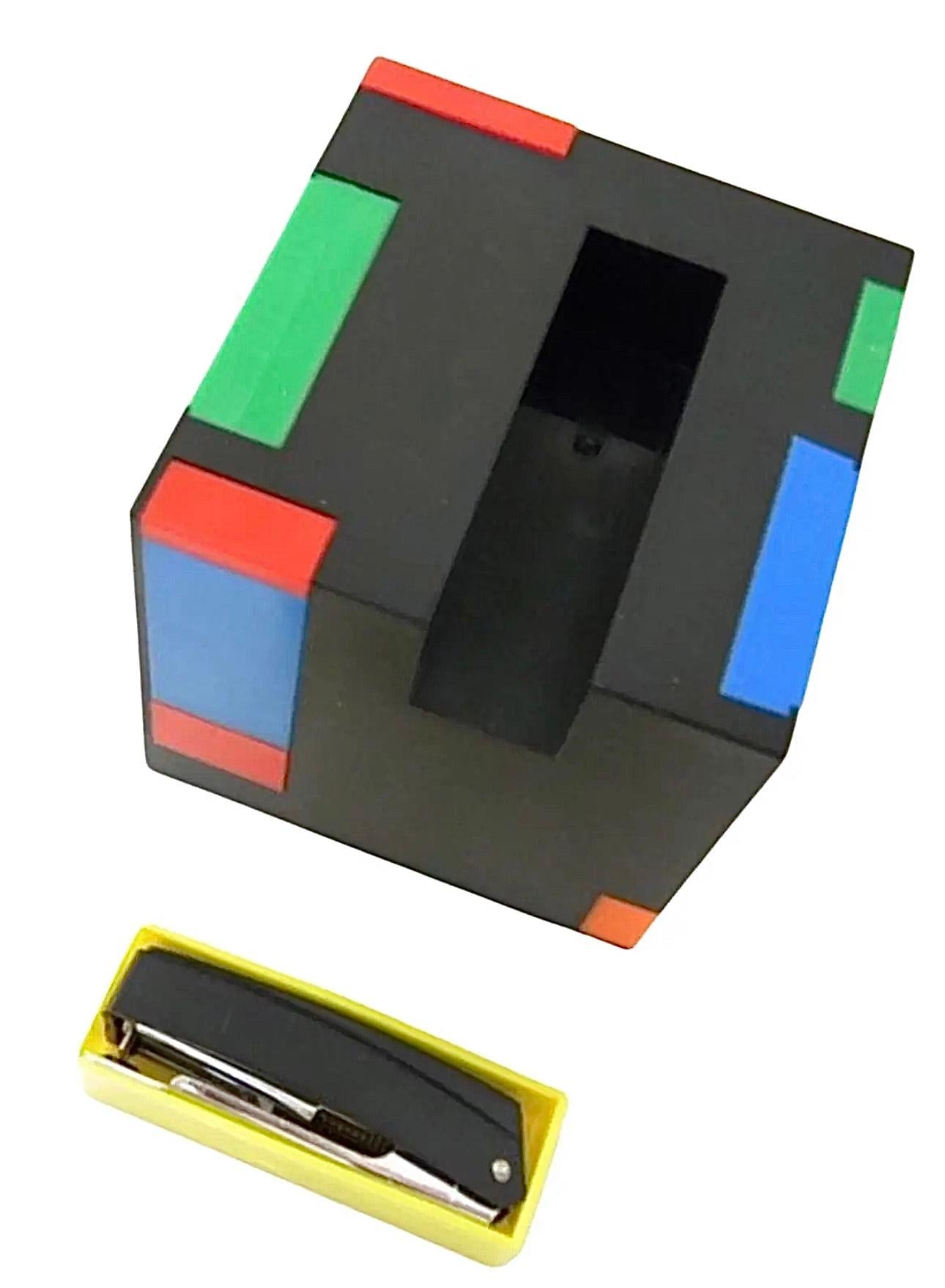 Frisman Vintage 1980's Postmodern Memphis Design George Matsumoto Magic Cube Hidden Office