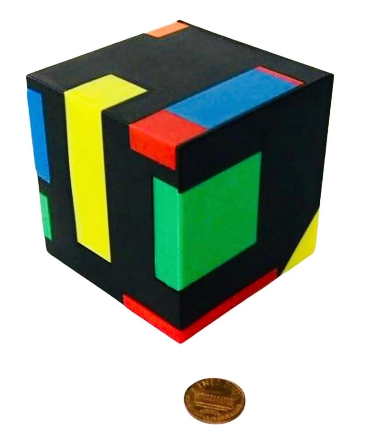 Frisman Vintage 1980's Postmodern Memphis Design George Matsumoto Magic Cube Hidden Office