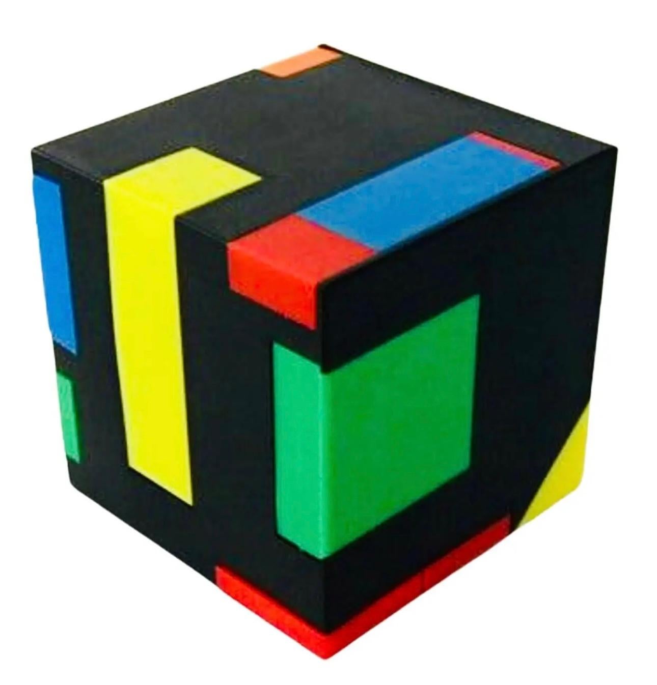 Frisman Vintage 1980's Postmodern Memphis Design George Matsumoto Magic Cube Hidden Office