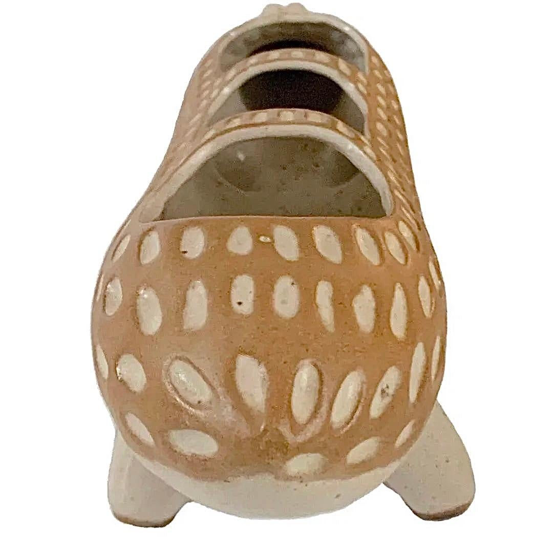 Frisman Vintage 70s Vintage 20” David Stewart Lion Alligator Valley Stoneware Crocodile Planter