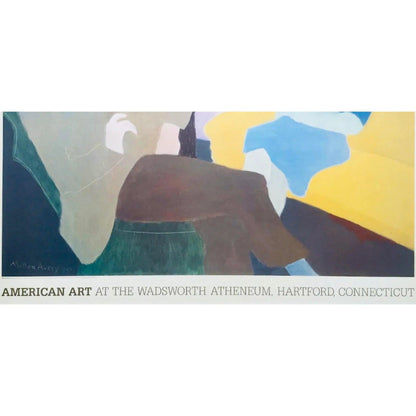 Frisman Vintage 80s Vintage Original Milton Avery Husband and Wife Exhibition Lithograph Poster
