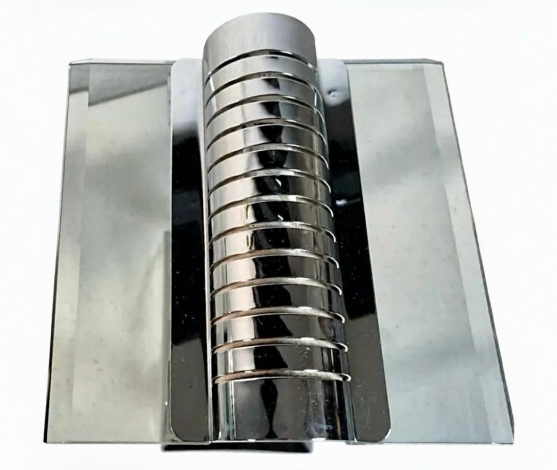 Frisman Vintage Robert Sonneman for George Kovacs PostModern Deco Sleek Chrome Bankers Desk Lamp