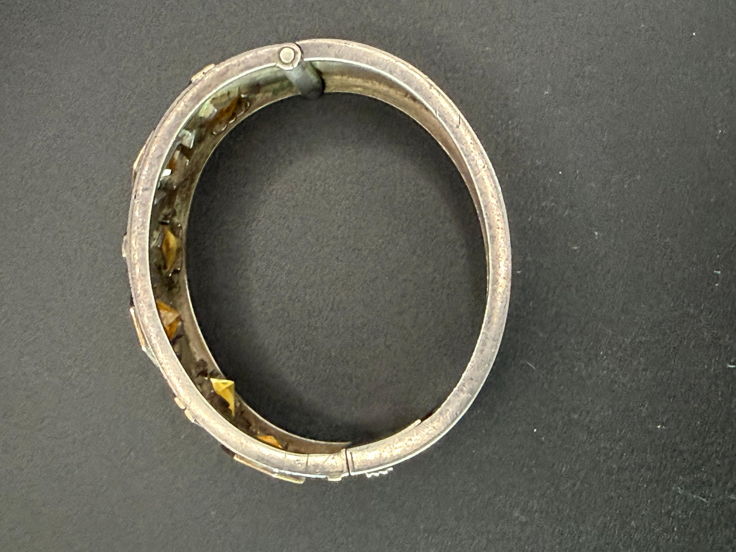 Frisman Vintage Unusual Cuff Bracelet By Josep Civit Spain ca' 1970's Sterling And Gold