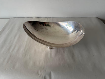 Frisman Vintage Biomorphic Silverplate Bowl By Wilcox International Silver Co, 1960's Unusual