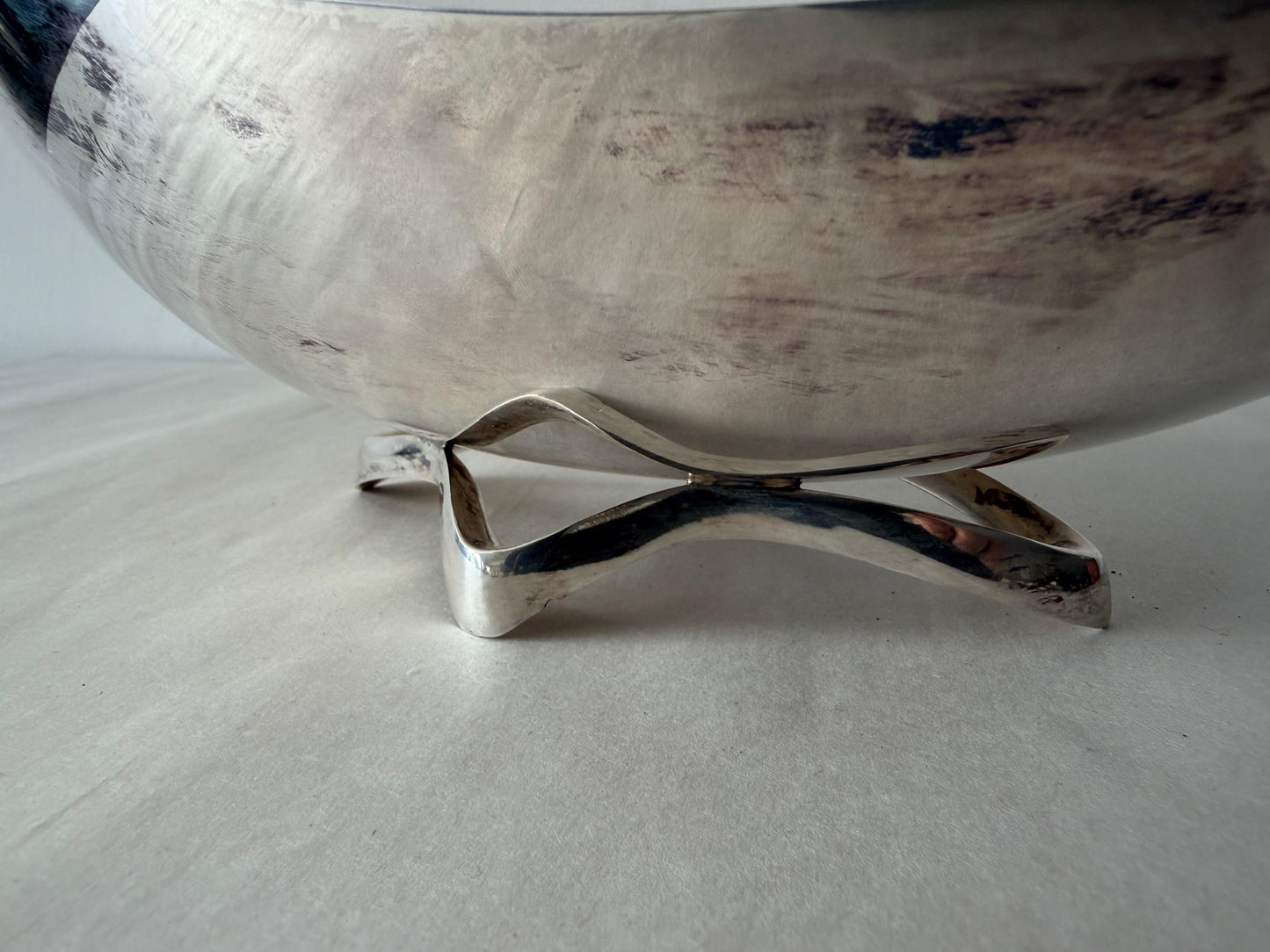 Frisman Vintage Biomorphic Silverplate Bowl By Wilcox International Silver Co, 1960's Unusual