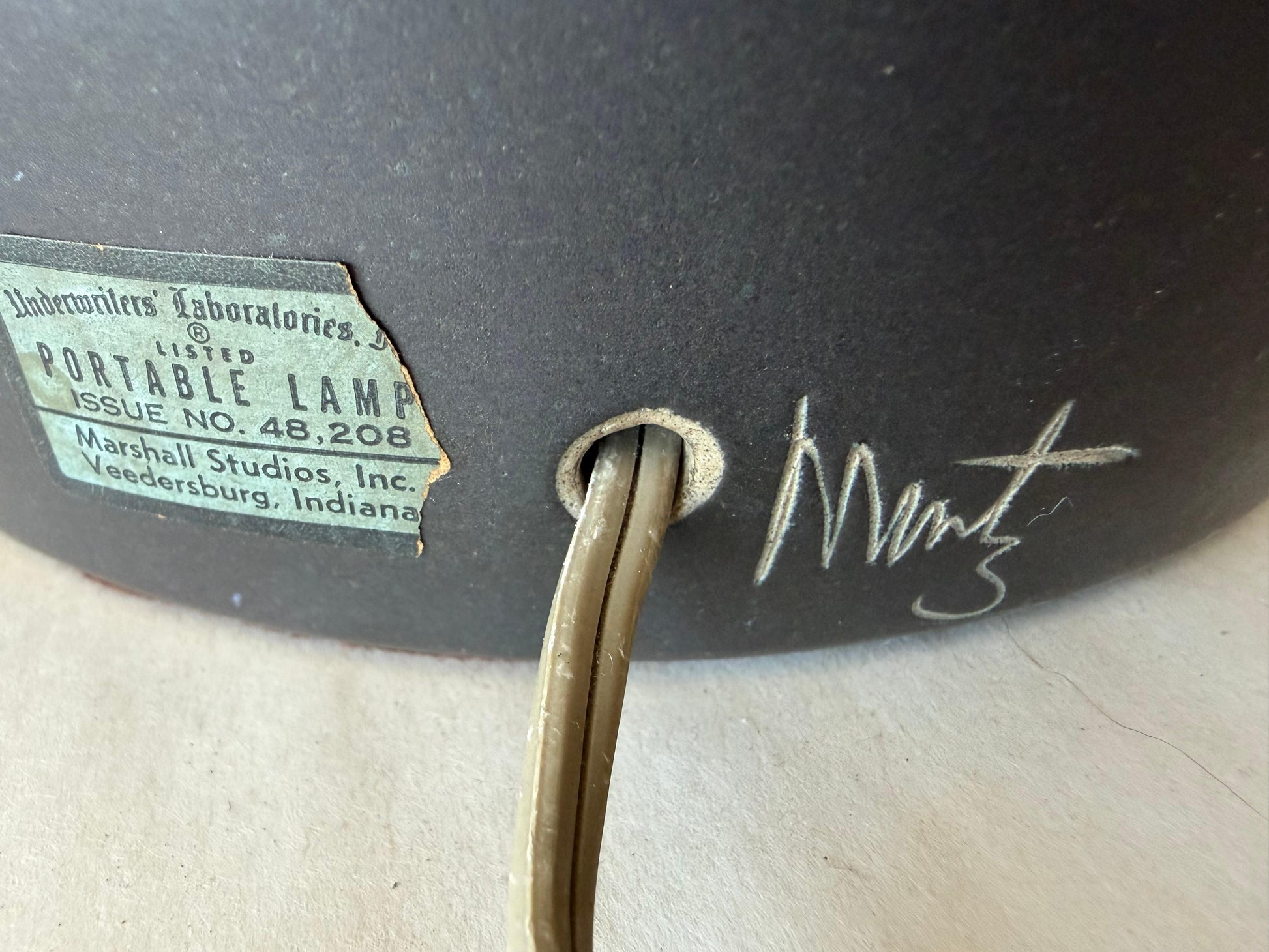 Frisman Vintage A Pair Of Monumental Martz Lamps