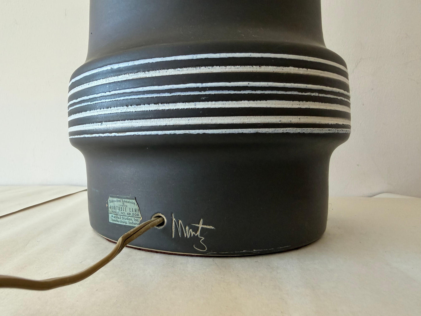 Frisman Vintage A Pair Of Monumental Martz Lamps