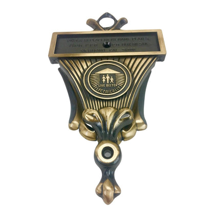 Frisman Vintage 50s Eichler Home Cold War Atomic Scare Mid Century Modern Brass Door Knocker