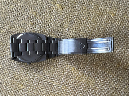 Frisman Vintage 1970's Omega Geneve Vintage Mens TV Shaped Watch with Original Tropical Dial