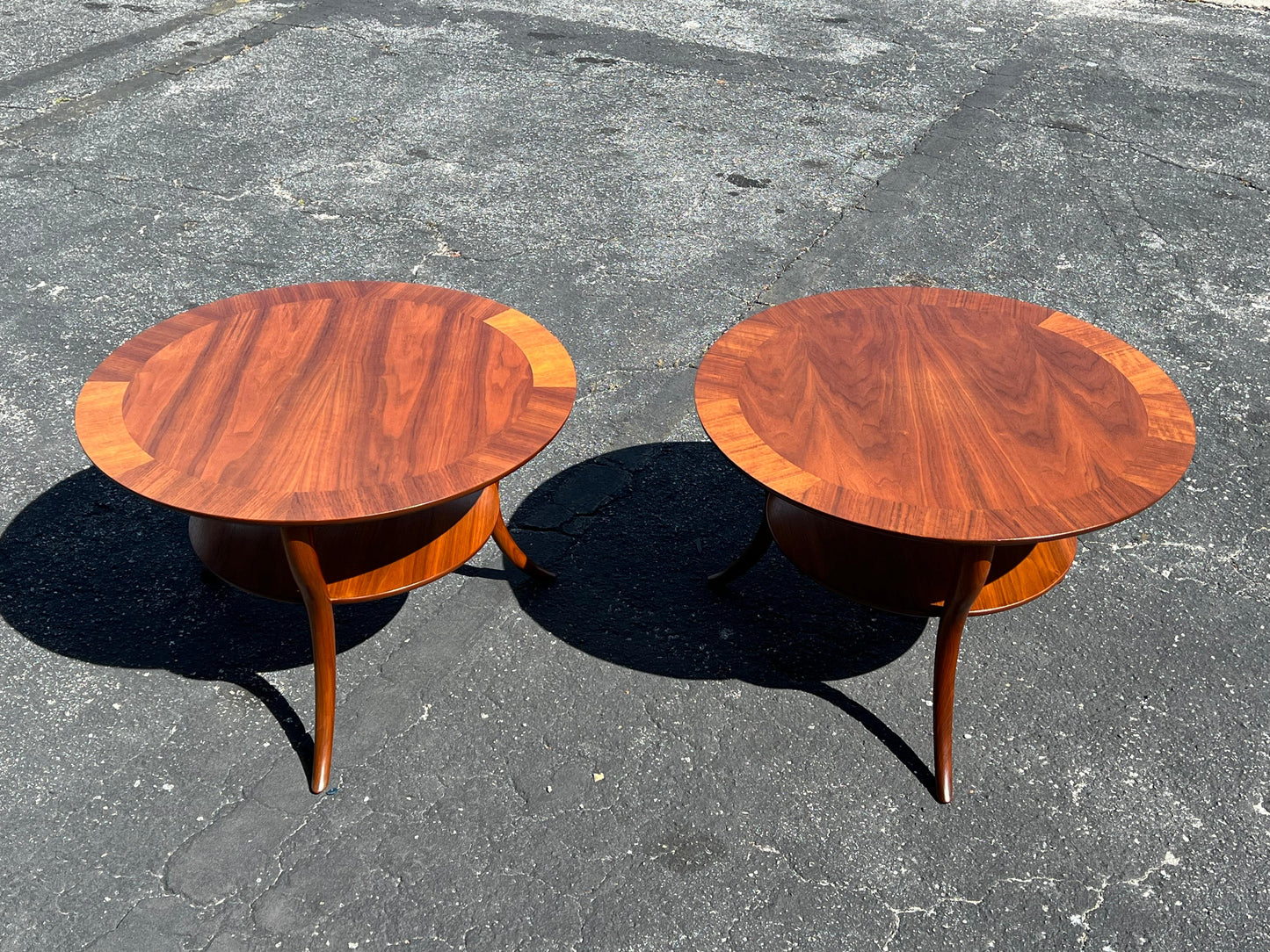 T.H.Robsjohn-Gibbings Klismos Lamp Tables