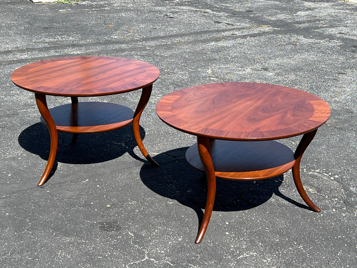 T.H.Robsjohn-Gibbings Klismos Lamp Tables