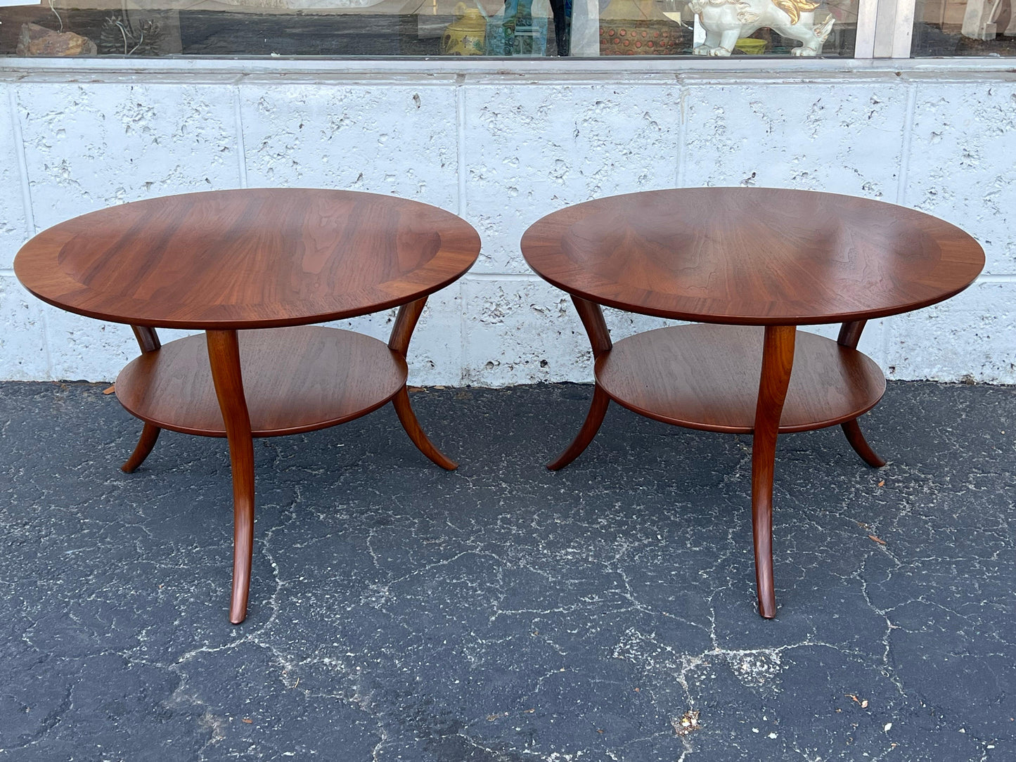 T.H.Robsjohn-Gibbings Klismos Lamp Tables