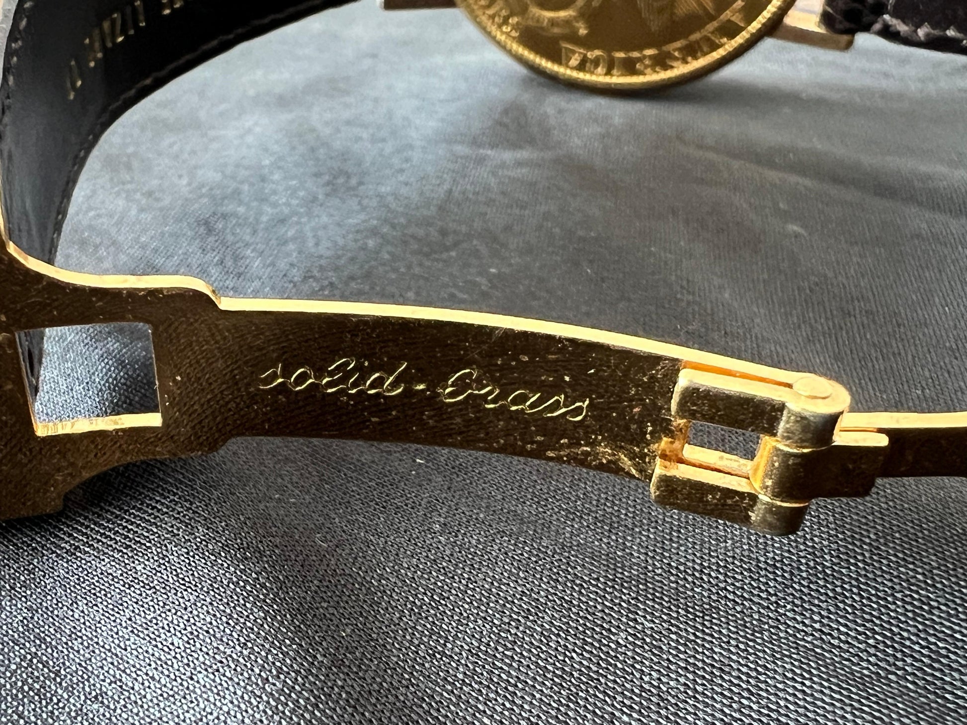 Frisman Vintage Bueche Girod $20 Gold Coin Watch ca' 1980