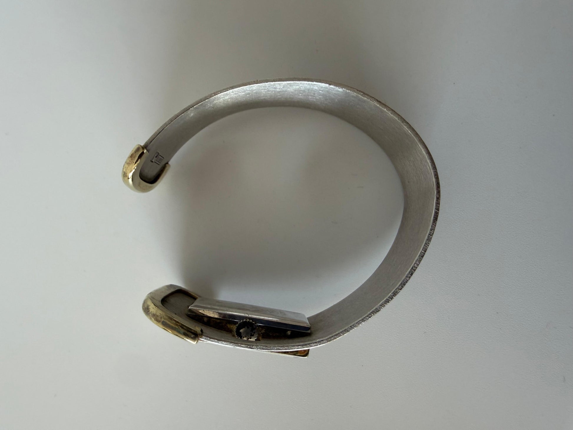 Frisman Vintage Longines Cuff Watch Bracelet Sterling Silver ca' 1970's